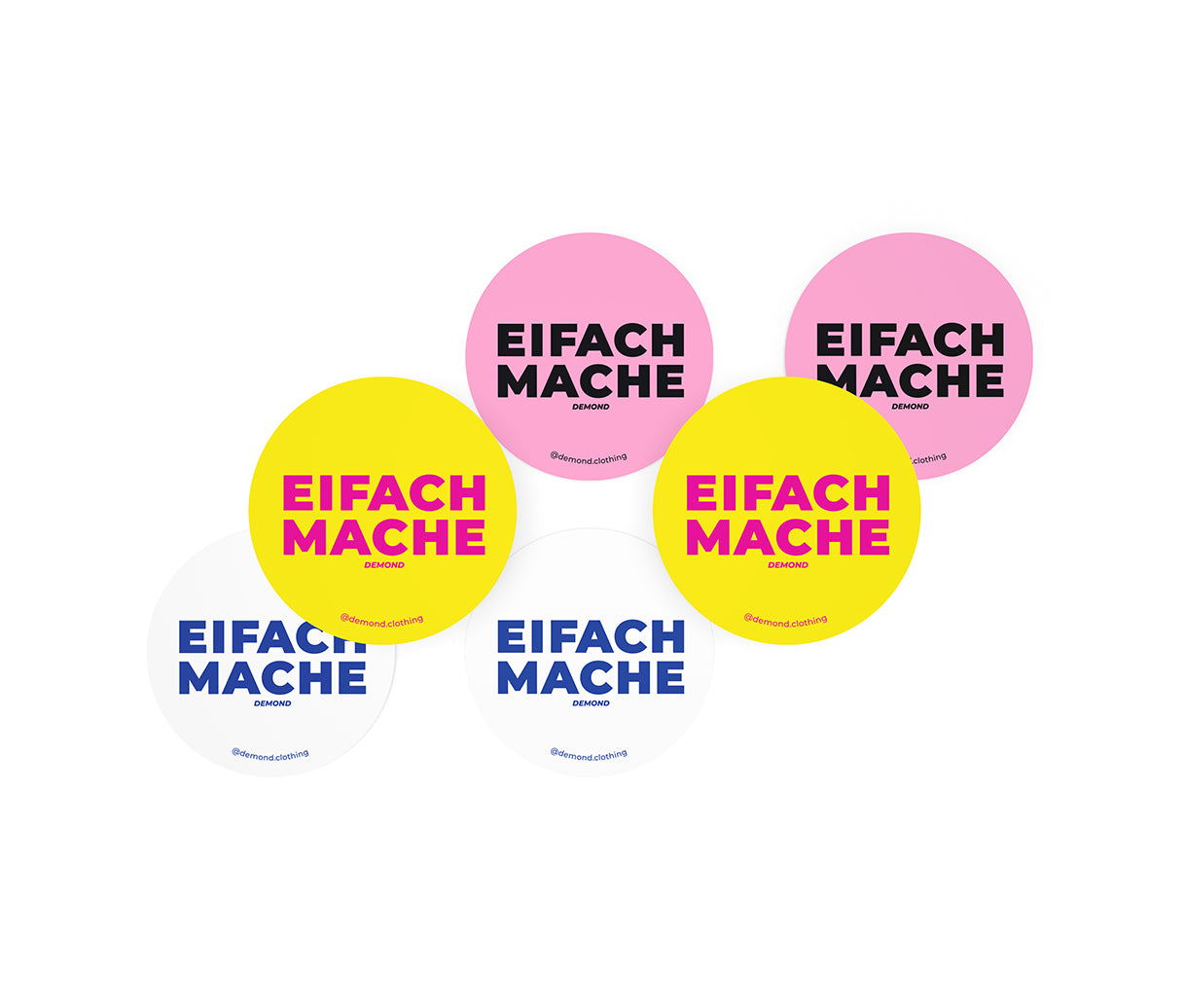 Stickers 6 Stk «EIFACH MACHE»