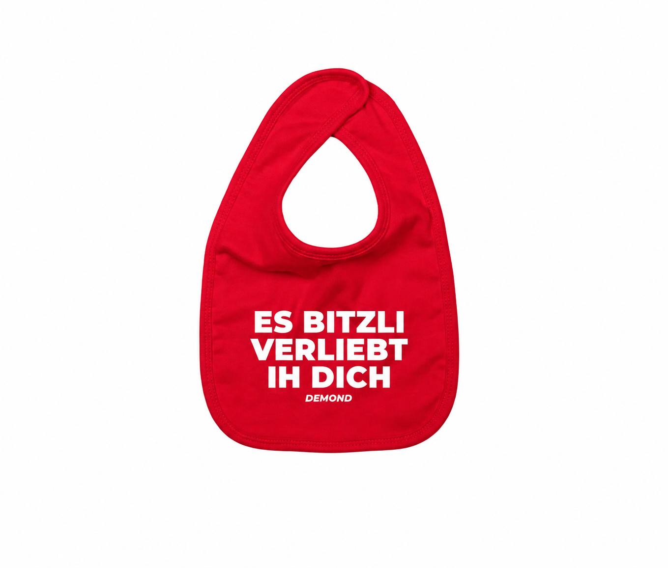 Es bitzli verliebt ih dich Lätzchen Rot