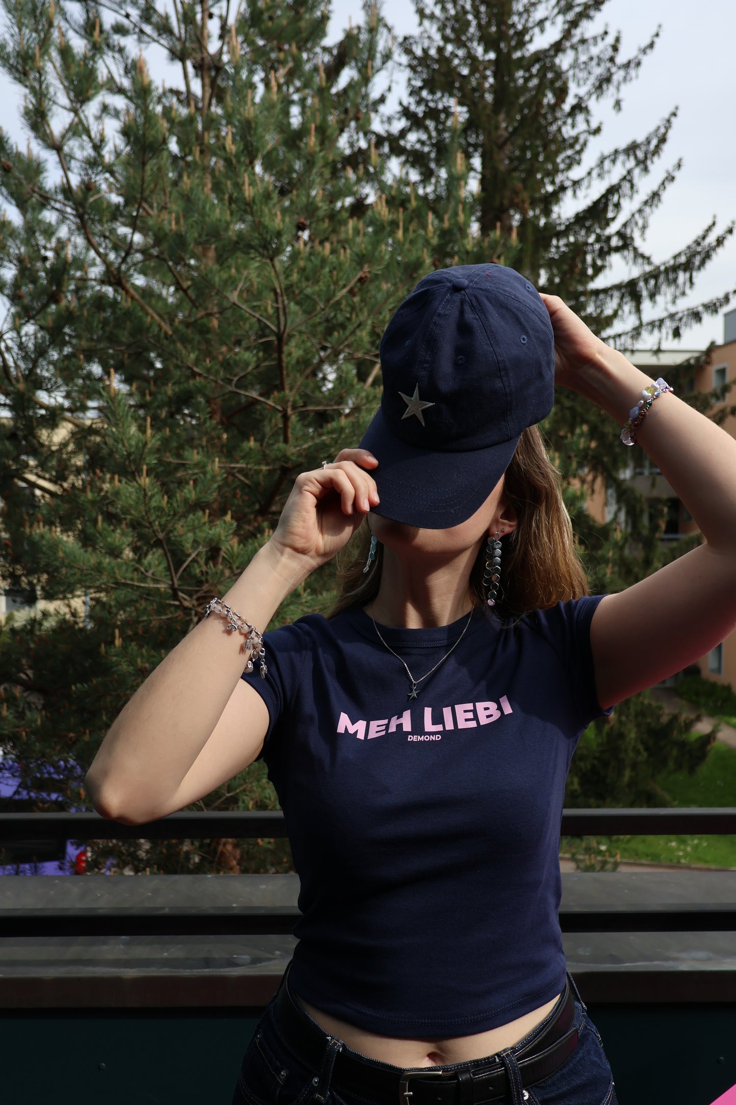 Meh Liebi Baby Tee Navy