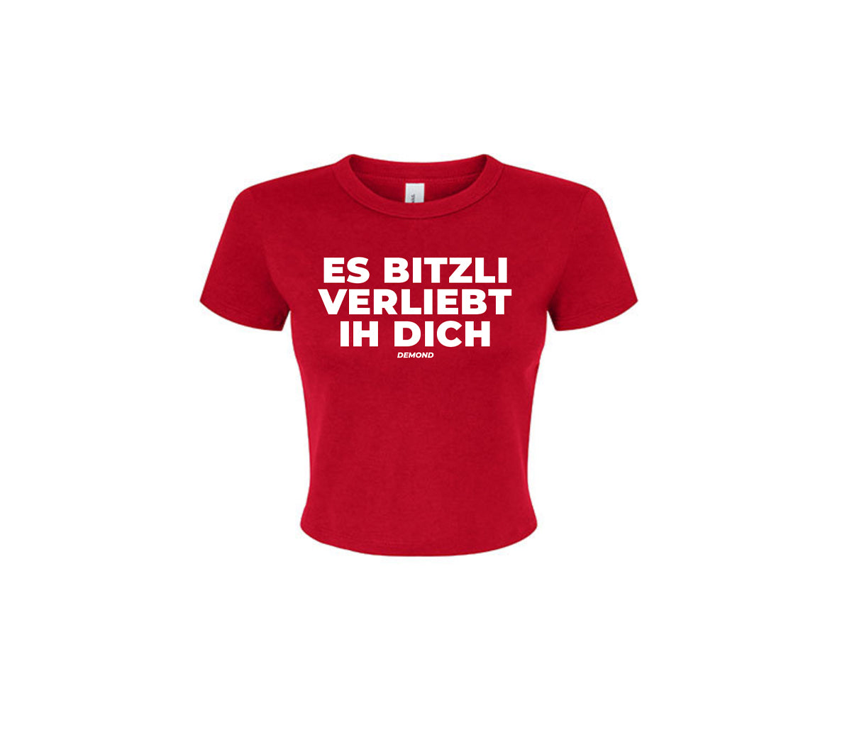 Es bitzli verliebt ih dich Baby Tee