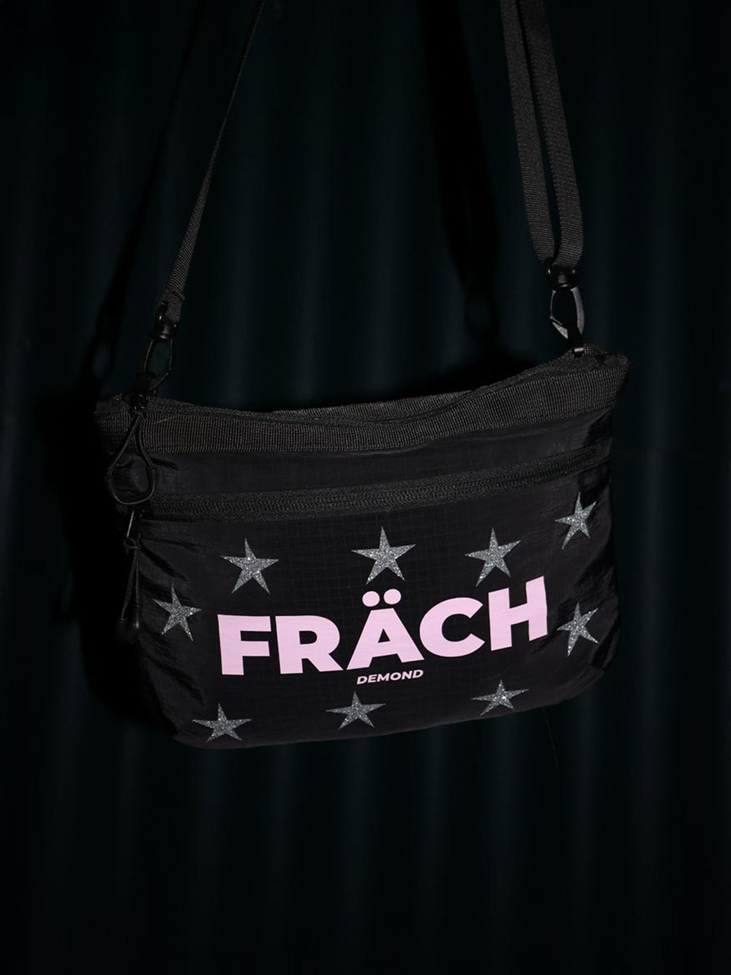 FRÄCH Umhängetasche Schwarz