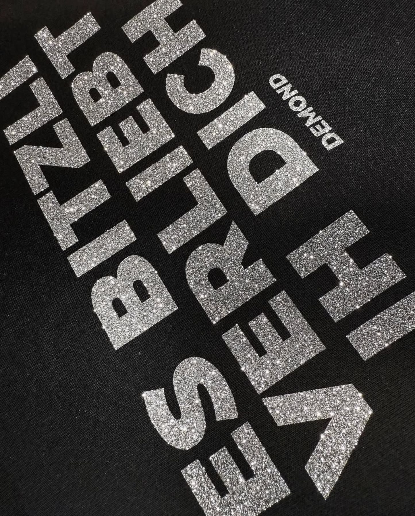 Es bitzli verliebt ih dich Glitzer Hoodie