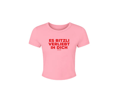 Es bitzli verliebt ih dich Baby Tee Rosa