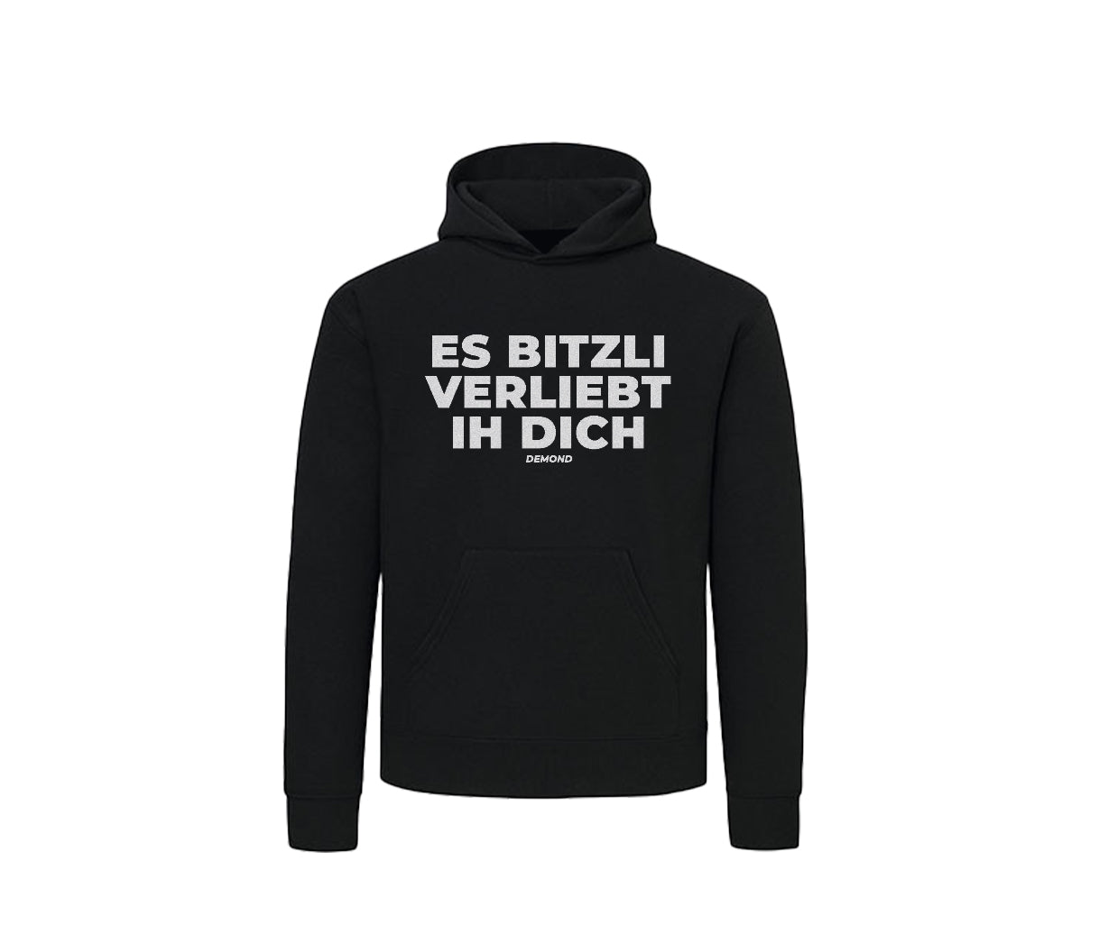 Es bitzli verliebt ih dich Glitzer Hoodie