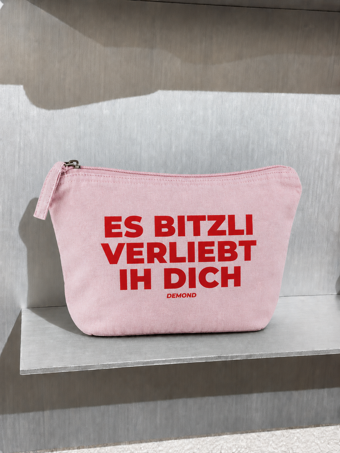 Es bitzli verliebt ih dich Rot Rosa Necessaire