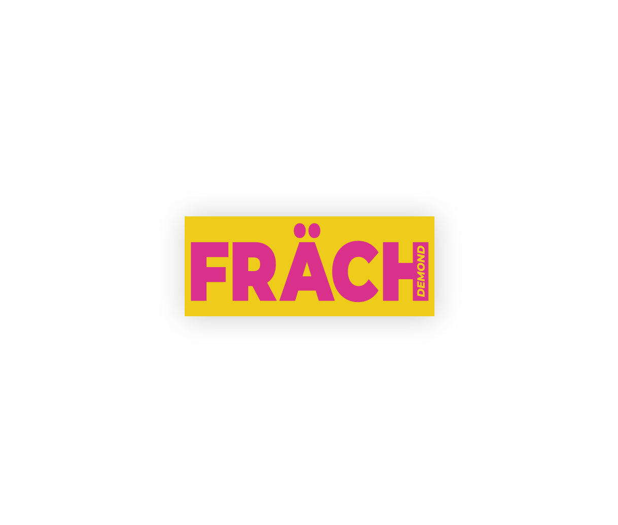 Fräch Sticker Gelb/Pink