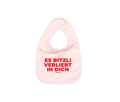 Es bitzli verliebt ih dich Lätzchen Rosa