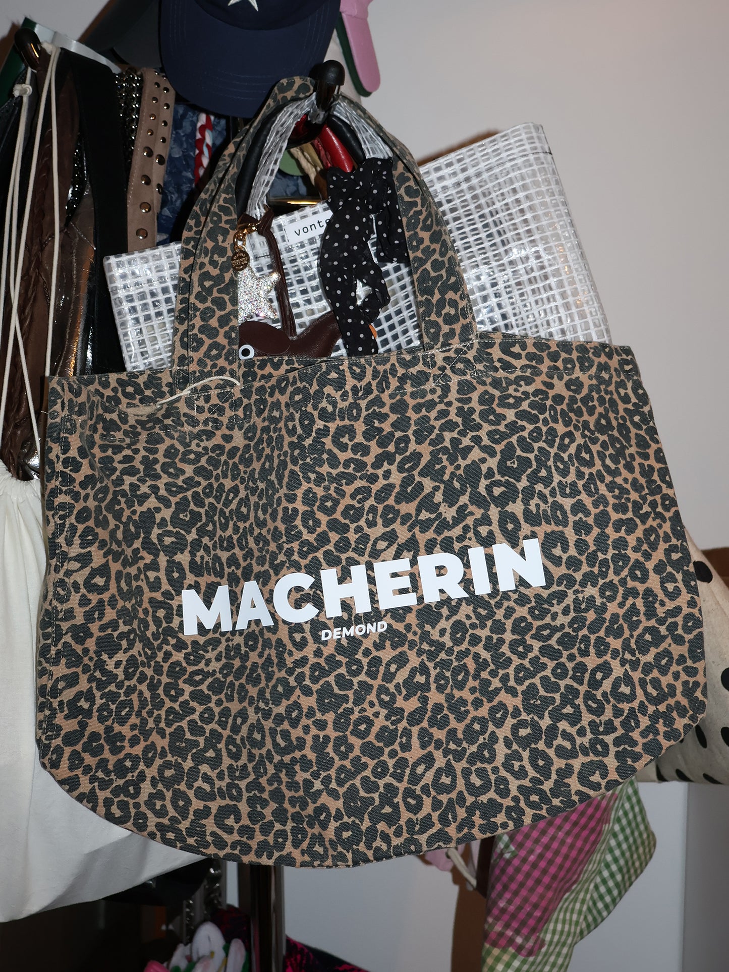Macherin Leopard Print Shopper