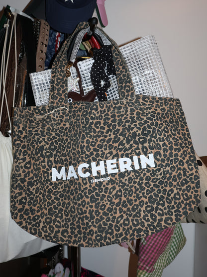 Macherin Leopard Print Shopper
