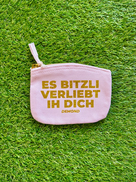 Es bitzli verliebt ih dich Gold Nessesaire klein