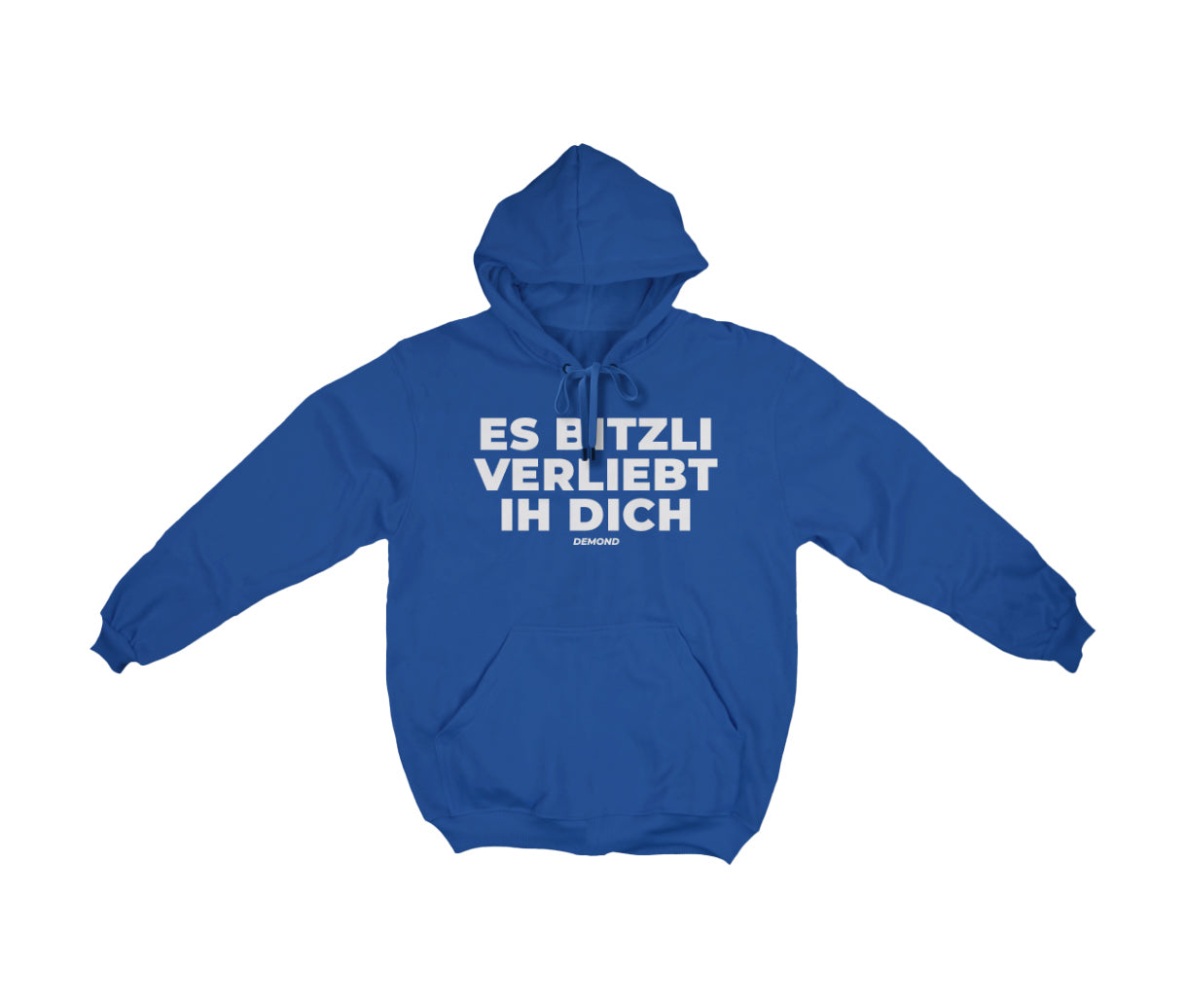 Es bitzli verliebt ih dich Hoodie Blau