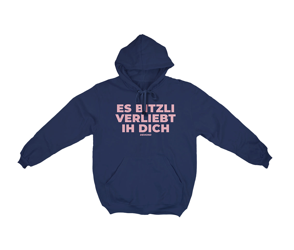 Es bitzli verliebt ih dich Hoodie Navy